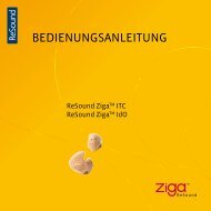 Ziga ZG30/40/50 Benutzerhandbuch - GN ReSound GmbH