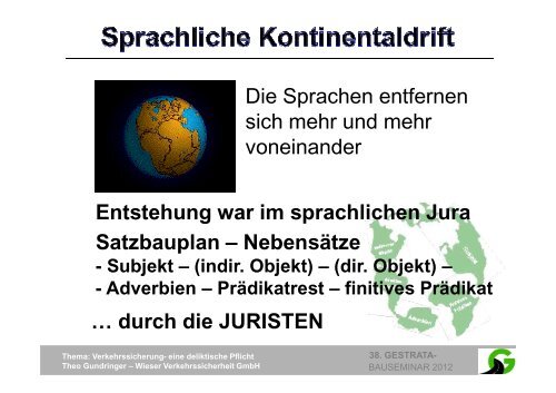 Bauseminar Teil 2 - Gestrata