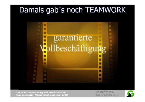 Bauseminar Teil 2 - Gestrata