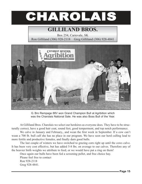 freitag-perrot cattle co. & town n country angus - Charolais Banner