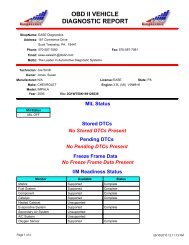 obd ii vehicle diagnostic report - EASE Diagnostics - OBD2 Scan ...