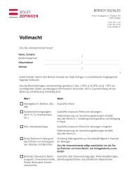 Vollmacht - Zofingen