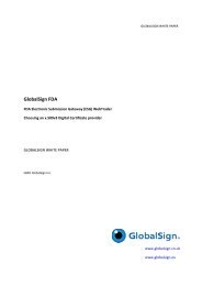 GlobalSign FDA - SSL