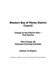 Intensive farming activities - Western Bay of Plenty District Council