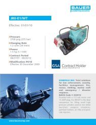 Gauge and Valve Calibration - BAUER Compressors