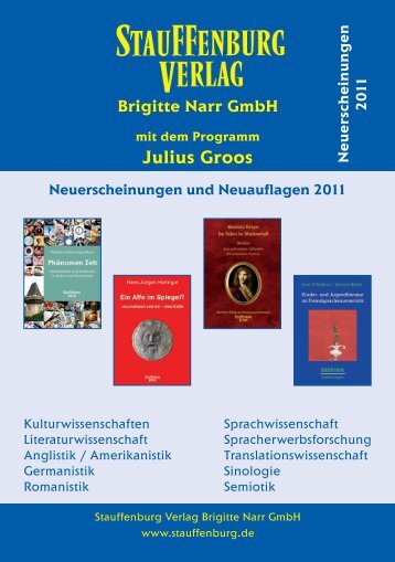 Julius Groos - Stauffenburg Verlag