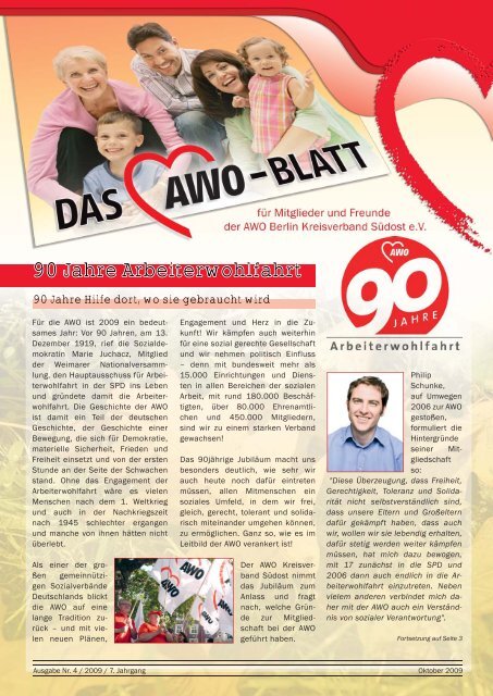 Download AWO-Blatt Ausgabe 4 - Oktober 2009 - Herzlich ...
