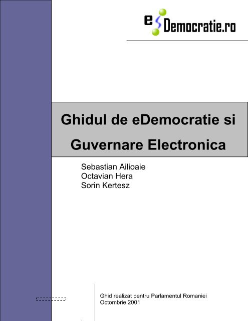 Ghidul De Edemocratie Si Guvernare Electronica Portal De E