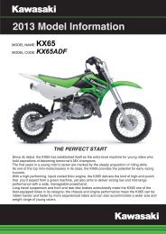 2013 KX65 Model Information - Kawasaki New Zealand