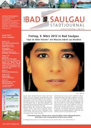 Stadtjournal Ausgabe 9/2012 - Stadt Bad Saulgau