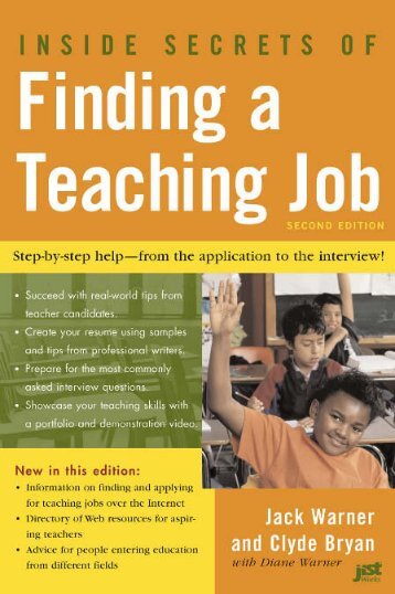 Inside Secrets of Finding a Teaching Job: The Most Effective Search ...