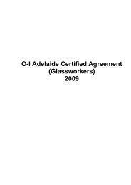 OI Adelaide Certified Agreement - Fair Work Commission