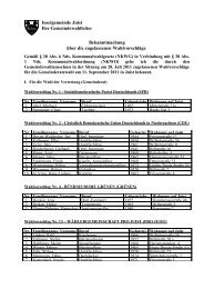 Bekanntmachung WahlvorschlÃ¤ge - Inselgemeinde Juist