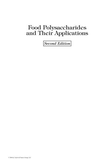 Food Polysaccharides and Their Applications, Second Edition