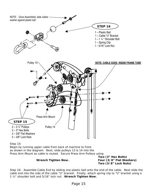 ASSEMBLY & OPERATION MANUAL - Inspire Fitness