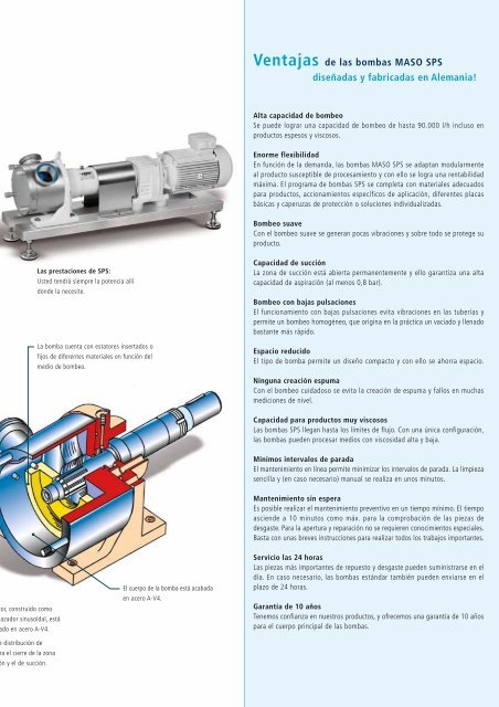 Ventajas de las bombas MASO SPS - Watson-Marlow GmbH