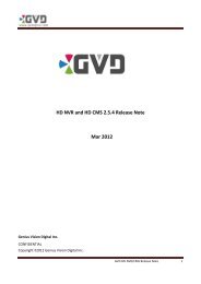 HD NVR and HD CMS 2.5.4 Release Note Mar 2012 - GVDigital.Inc