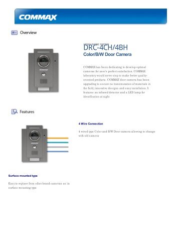 Videointerfon color Commax DRC-4CH - GTO Security Technologies