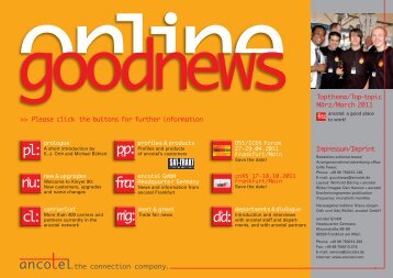 goodnews online Ausgabe 03 2011 - ancotel GmbH