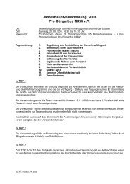 Jahreshauptversammlung 2003 Pro BÃ¼rgerbus NRW e.V.