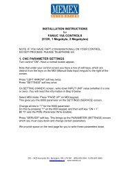 Fanuc 15A Manual for Add-on Memory Board