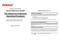 pentax R300 Quick Guide PSF - WestLat