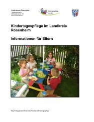 Informationen für Eltern zur Kindertagespflege - Landkreis Rosenheim