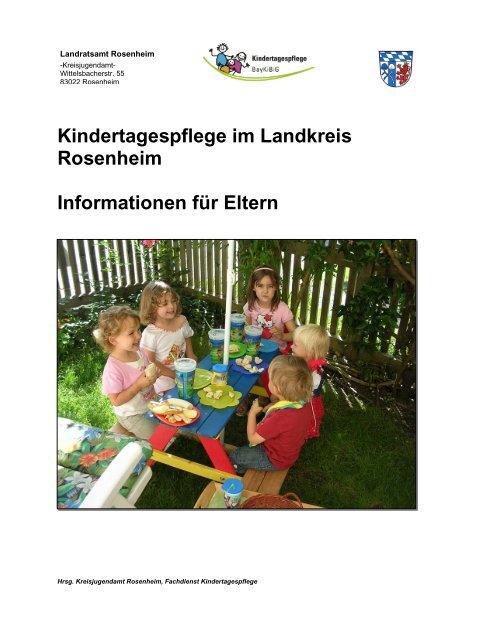 Informationen für Eltern zur Kindertagespflege - Landkreis Rosenheim