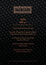 menu here - SKYCITY Auckland