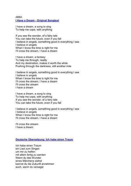 Dreams Are My Reality Songtext Deutsch  Dreams Are for Sleep