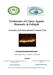 Testimonies of Crimes Against Humanity in Fallujah - The Justice for ...