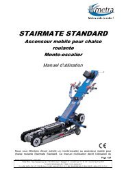 Stairmate STANDARD manuel d'utilisation FR ed 2006 - Metra