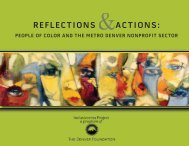 reflections actions - The Denver Foundation Inclusiveness Project