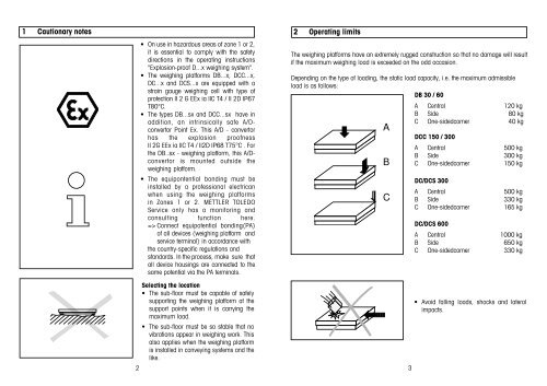 Operating Instructions - Db/Dcc/Dc/Dcs..x - Mettler Toledo