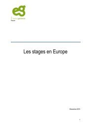 Les stages en Europe - Agence Europe-Education-Formation France