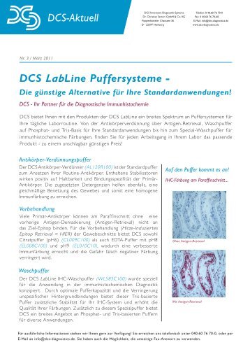 DCS LabLine Puffersysteme - DCS - Innovative Diagnostik-Systeme