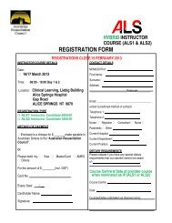 REGISTRATION FORM - Australian Resuscitation Council