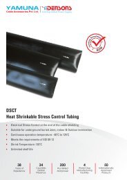DSCT Heat Shrinkable Stress Control Tubing - Cable Joints, Cable ...