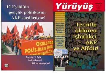 12 EEylül'ün gençlik ppolitikas›n› AKP sürdürüyor!