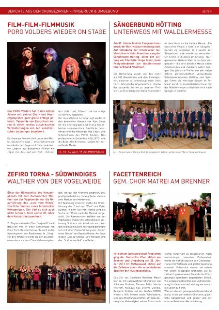 2. Ausgabe - Tiroler Sängerbund
