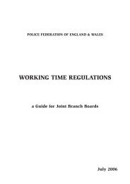 WORKING TIME REGULATIONS - West Midlands Police Federation