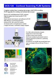 DCS-120 Confocal Scanning FLIM Systems - Becker & Hickl GmbH