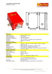 Transmitter Sens SO2-20-EC Article-No.: 211217 Features ...