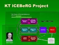 KT ICEBeRG Project - ICEBeRG - GReBECI