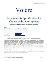 Requirements Specification for Online registration system - Ac.aup.fr