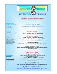 IVS TECHNICAL WORKSHOP ATOMIC LAYER DEPOSITION ...