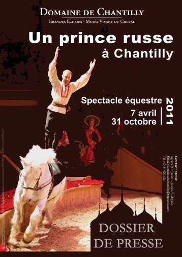 Dossier de Presse Un prince russe à Chantilly 070311 - RB Presse