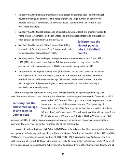 AFFORDABLE HOUSING DRAFT - Salisbury, CT