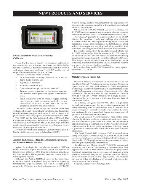 Magazine – PDF - Cal Lab Magazine