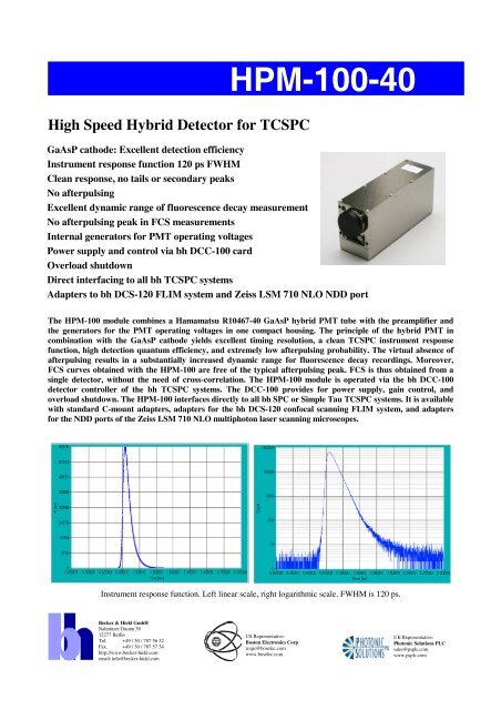 HPM-100-40 - Becker & Hickl GmbH